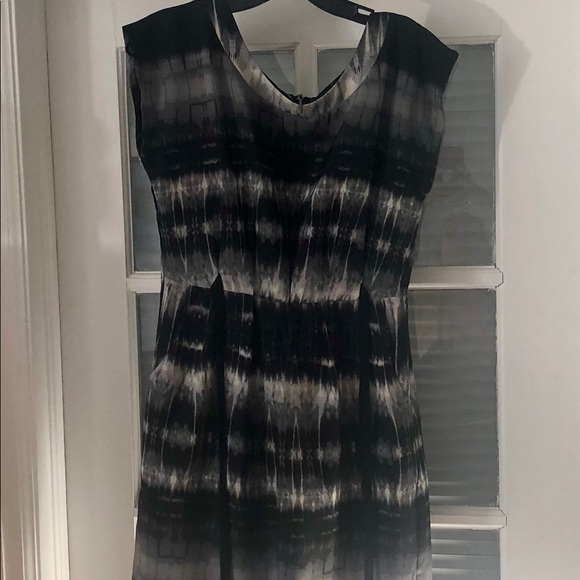BE BOP - SZ M BLK/WHT DRESS W/ POCKETS ZIP UP BACK - Picture 2 of 7